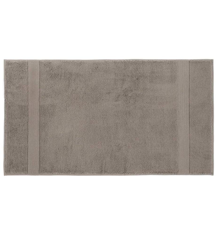 Serviette de bain, gris chaud, 100 % COTON