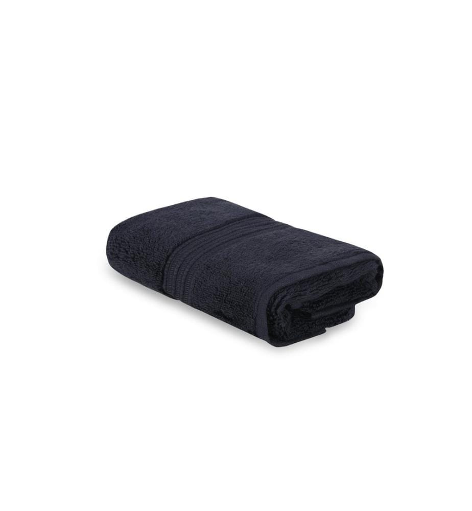 Serviette de toilette, bleu foncé, 100% coton