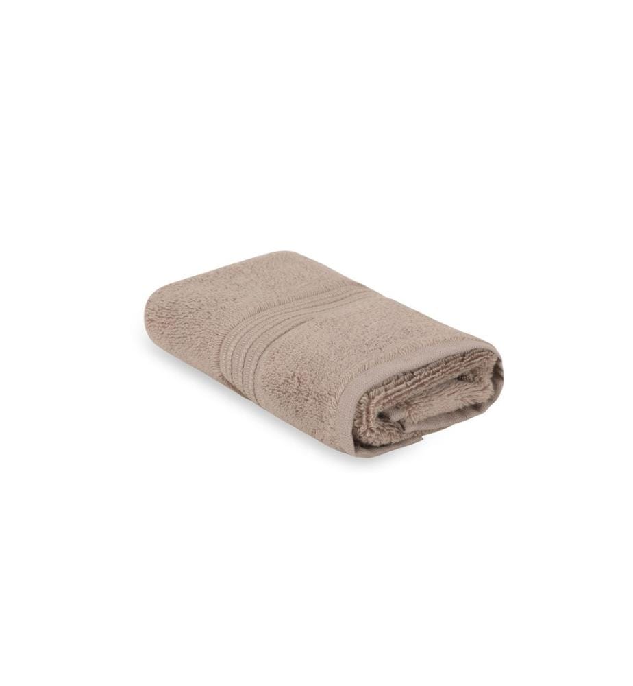 Serviette de toilette, gris chaud, 100% coton