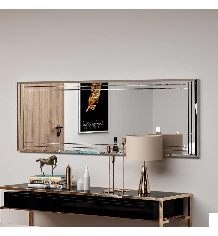 Miroir, blanc, MDF, Miroir de commode