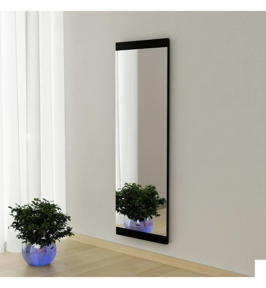 Miroir, noir, MDF, verre Pier