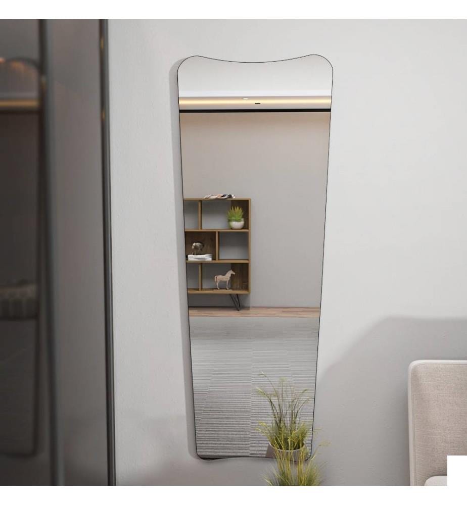 Miroir de cheval, transparent, noir, MDF