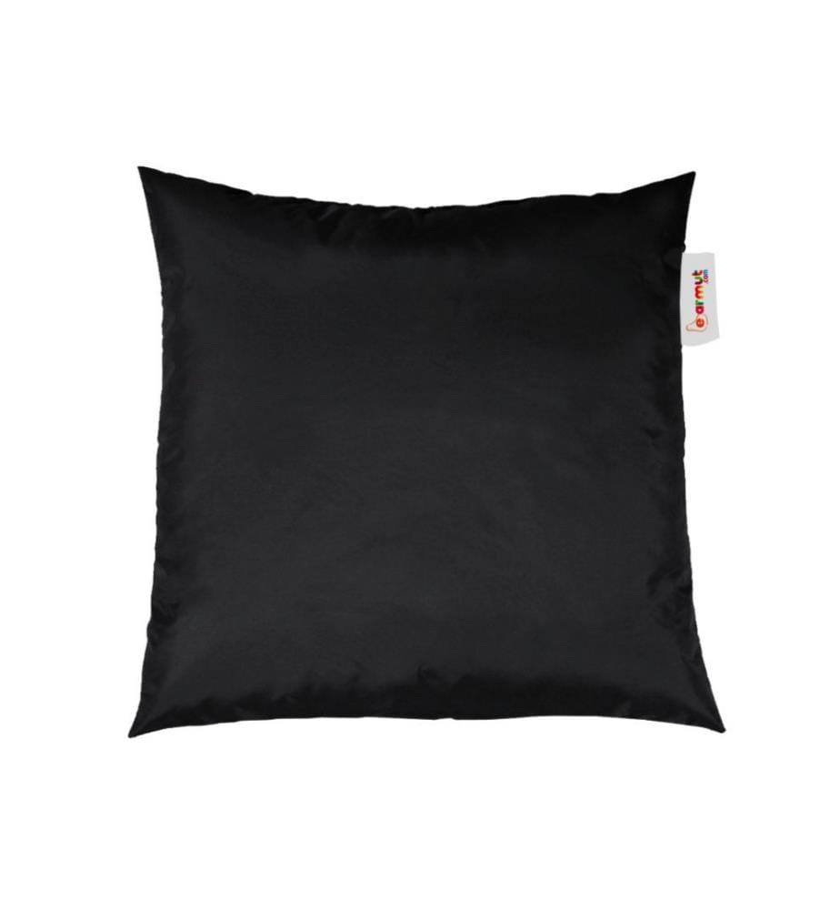 Coussin, noir, 100 % polystyrène recyclé haute densité, tissu : 100% Polyester