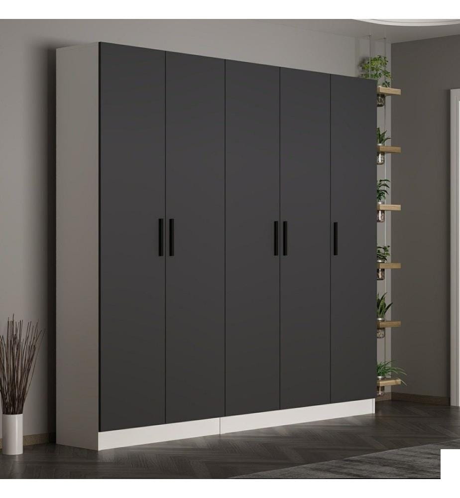 Hall Stand, Anthracite, panneau de particules mélaminé