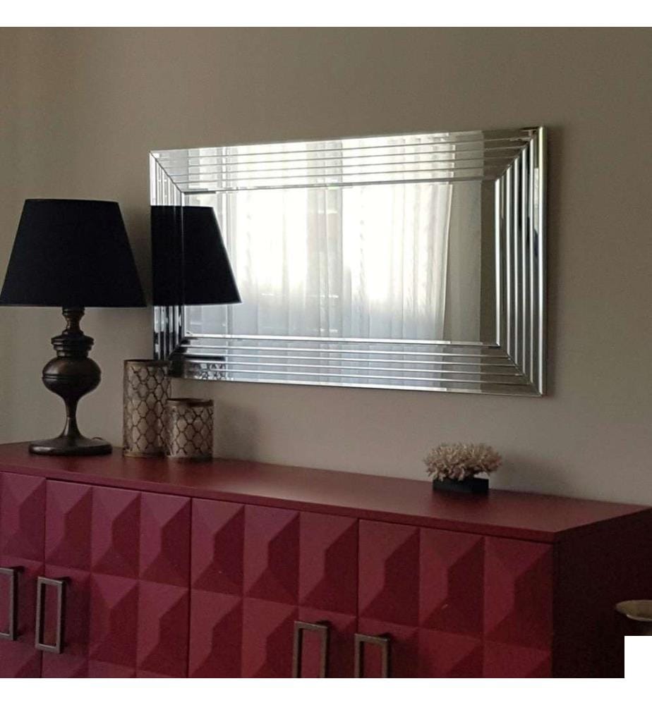 Miroir, argent, MDF
