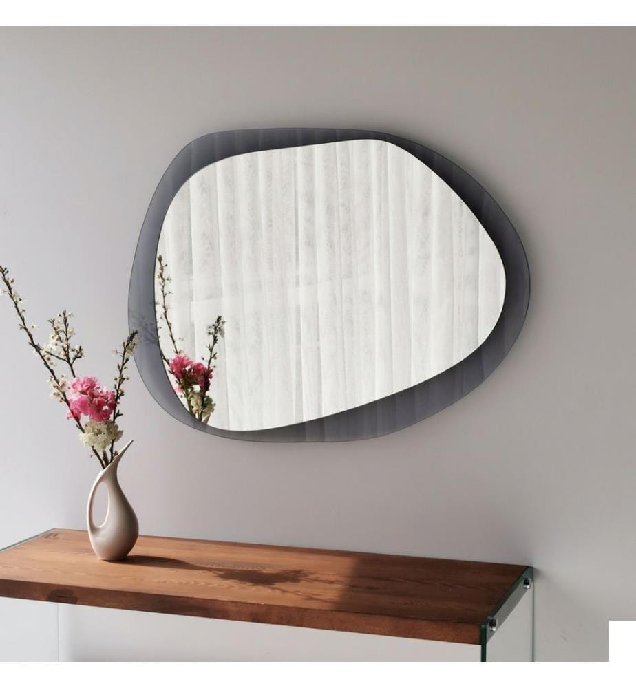 Miroir, fumée, verre trempé