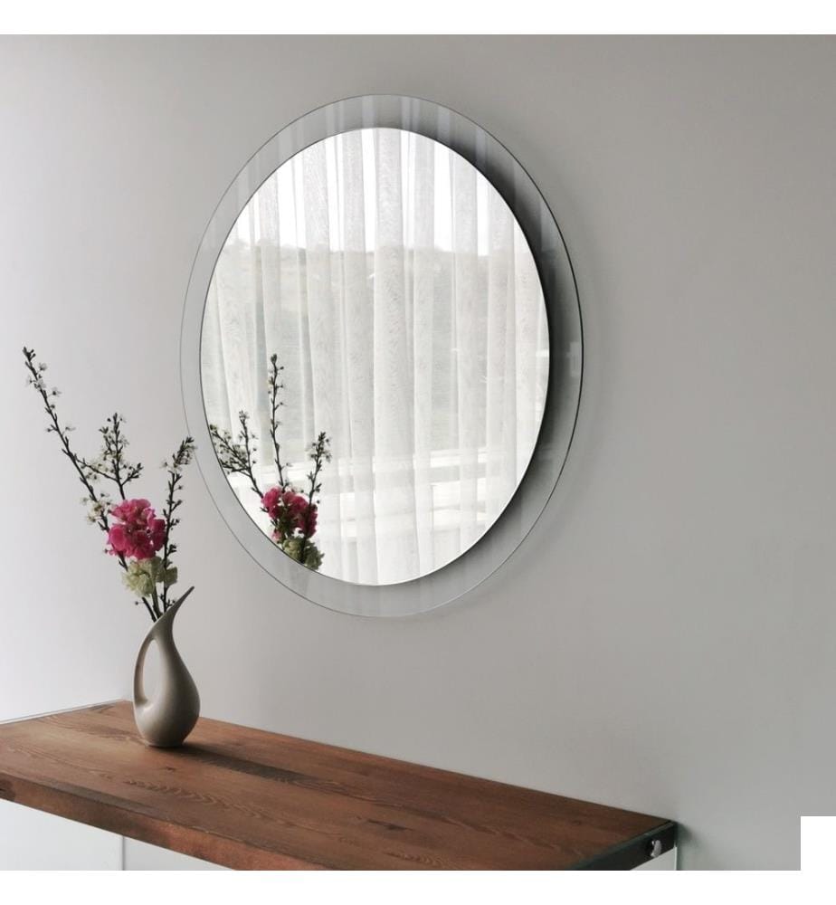 Miroir, transparent, verre trempé