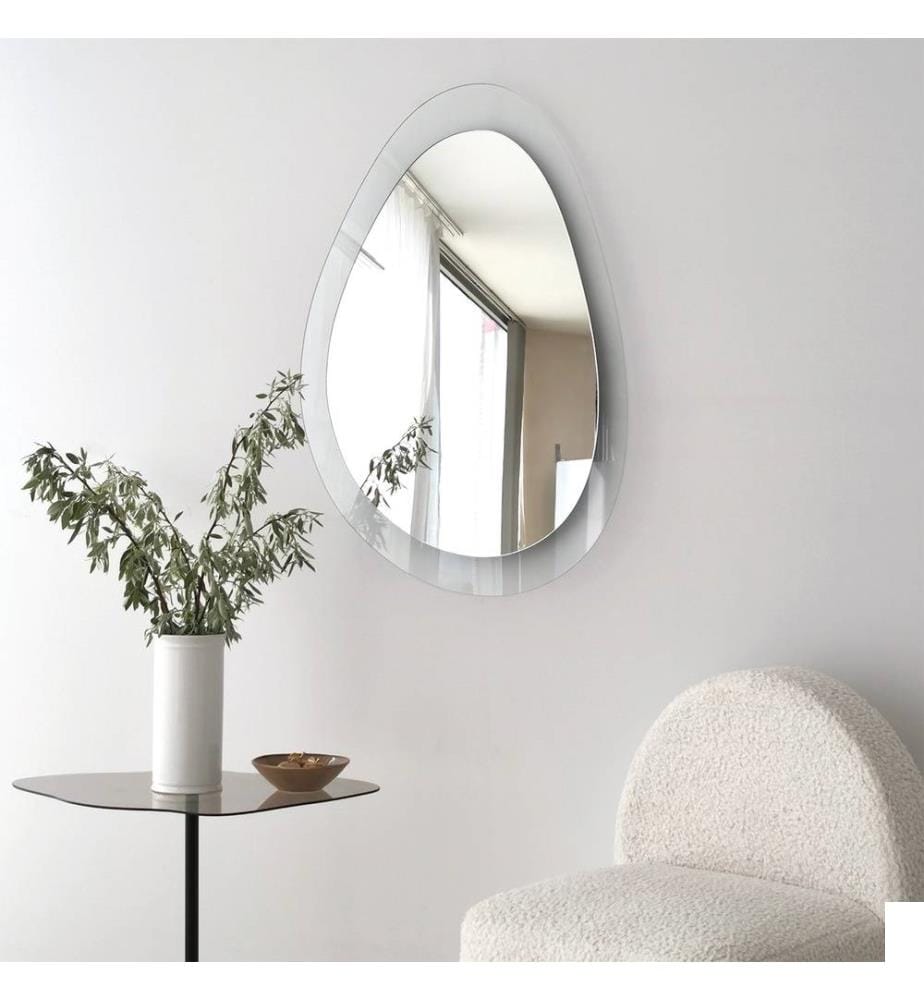 Miroir, transparent, verre trempé