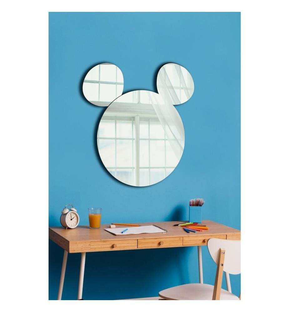 Miroir, argent, miroir incassable résistant aux regards, miroir acrylique avec support MDF