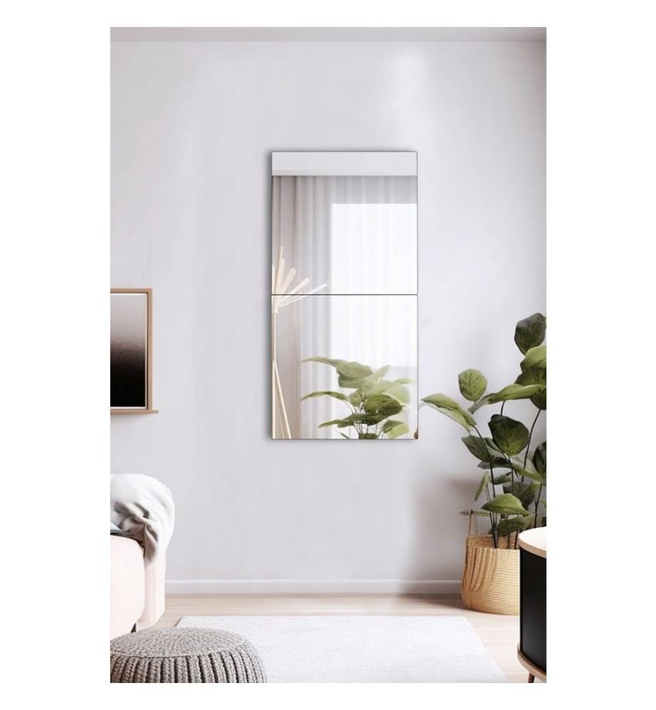 Miroir, argent, miroir incassable résistant aux regards, miroir acrylique avec support MDF