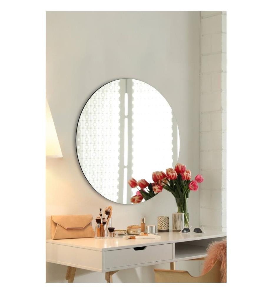 Miroir, argent, miroir incassable résistant aux regards, miroir acrylique avec support MDF