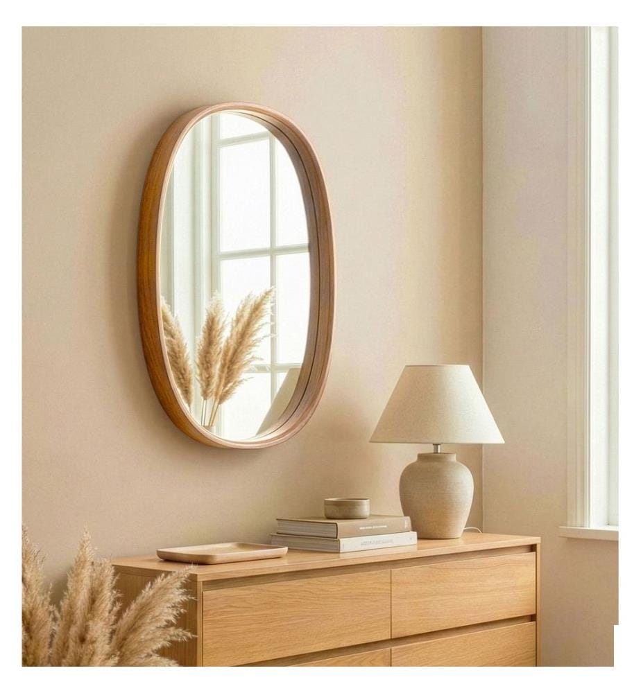 Miroir, Chêne, 100% BOIS DE CHÊNE SOLIDE