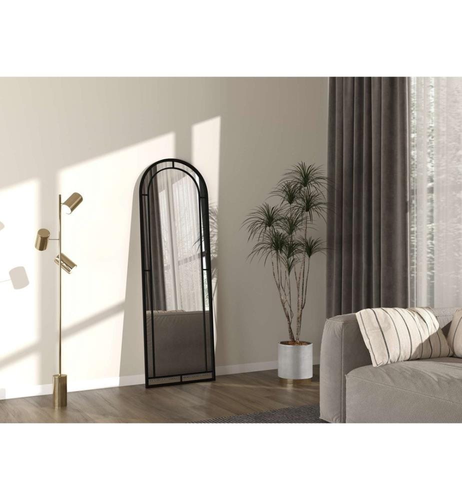 Miroir de cheval, noir, 100% METAL