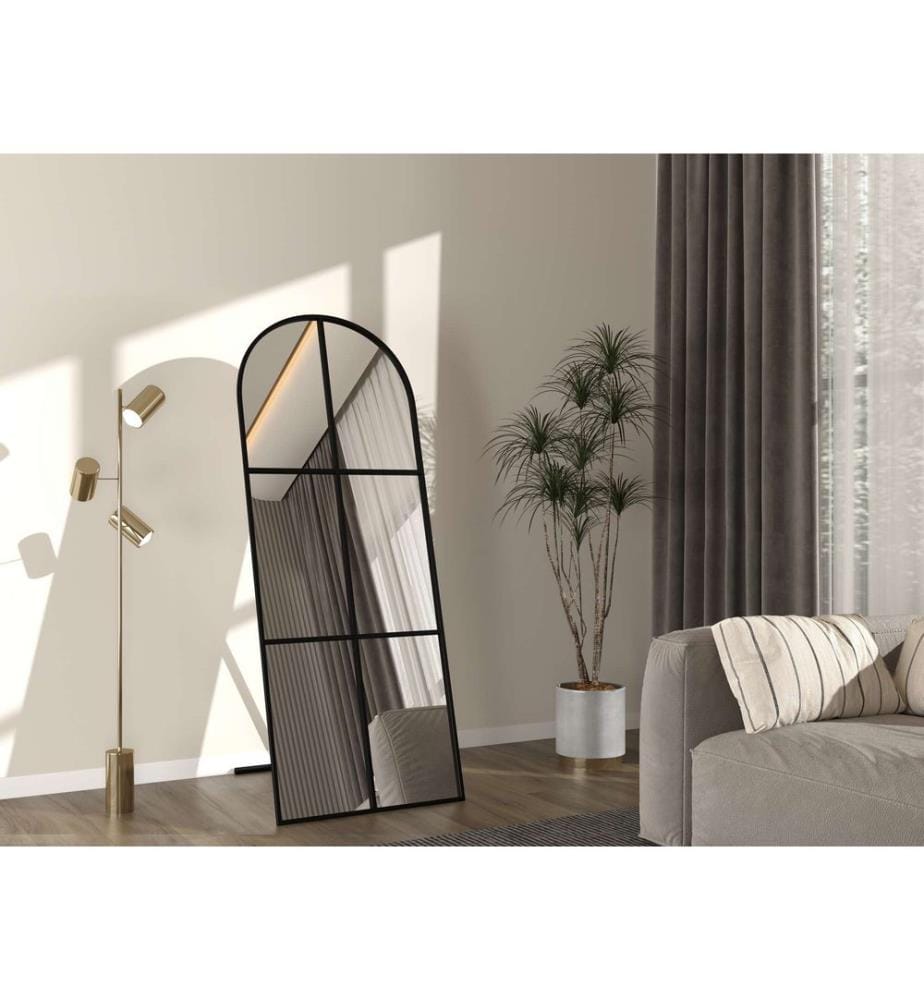 Miroir de cheval, noir, 100% METAL