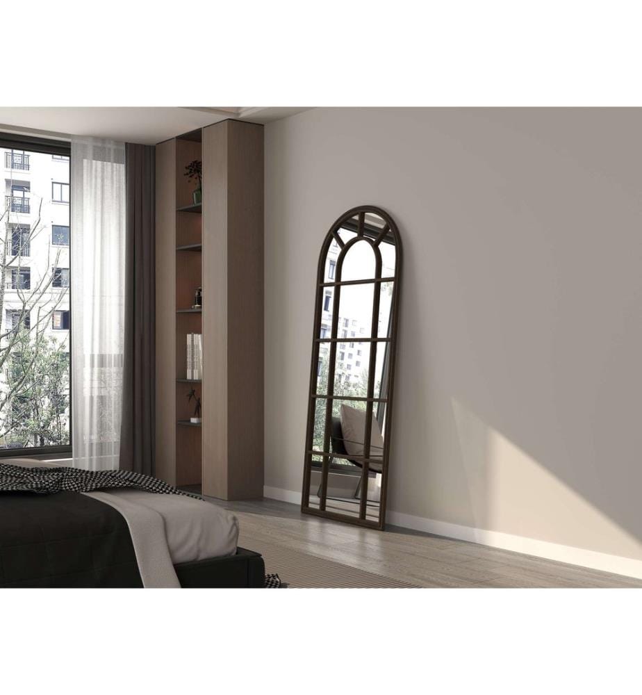 Miroir de cheval, brun, 100% MDF