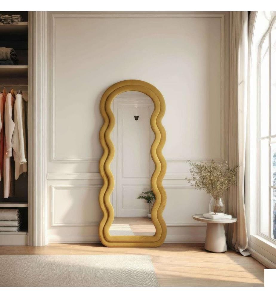 Miroir de cheval, jaune, 100% MDF