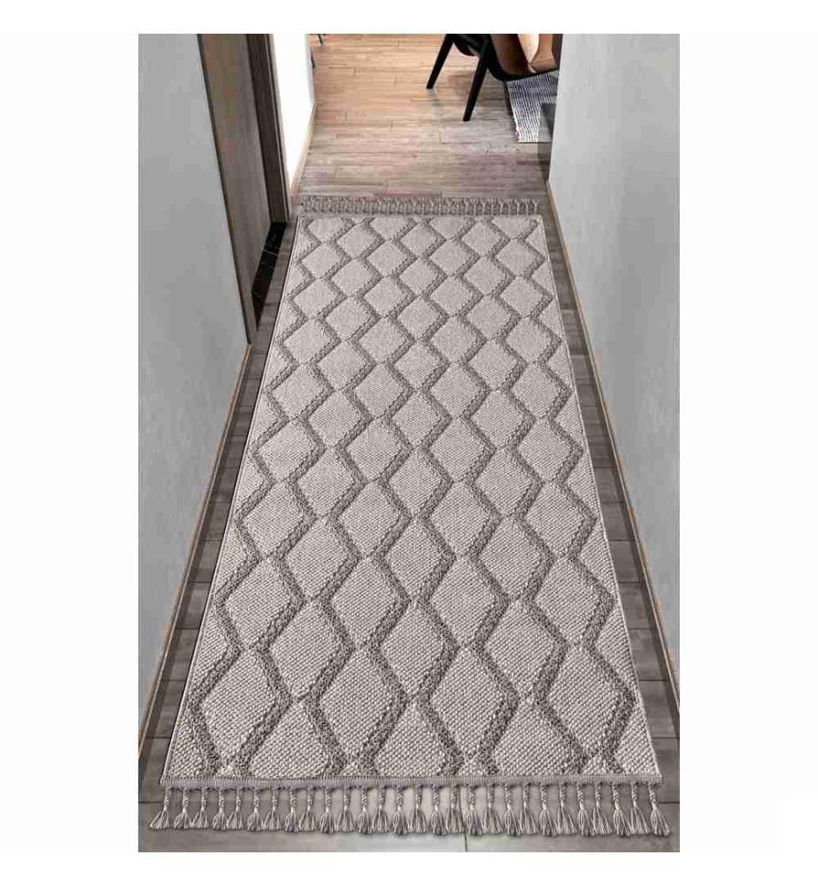 Tapis de hall, gris, 100% polypropylène, 200 x 500 cm