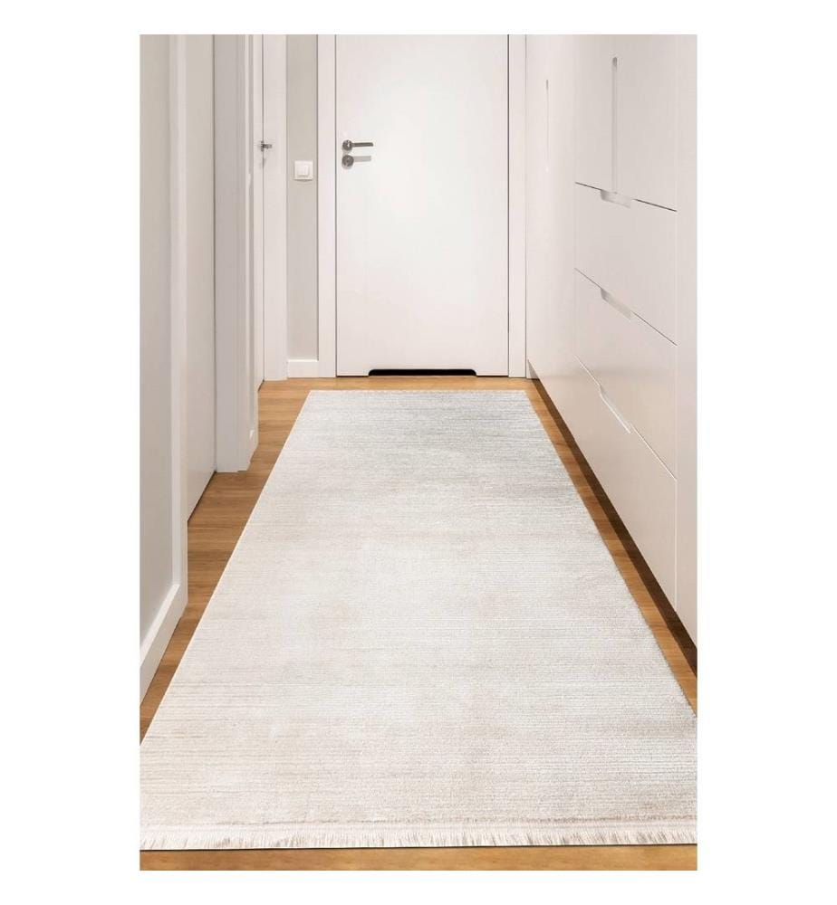 Tapis de hall, blanc, 70% Polypropylène - 30% Polyester, 120 x 250 cm