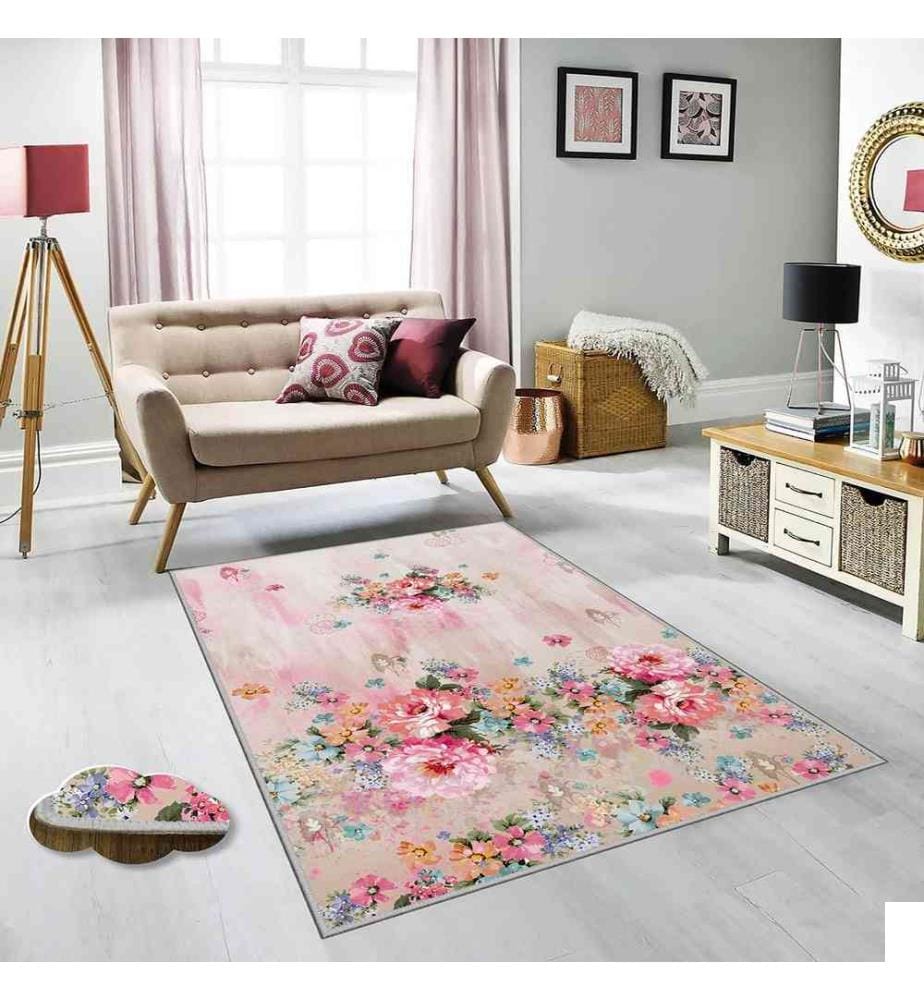 Tapis de salle, Multicolore, 100% Polyester, 80 x 200 cm
