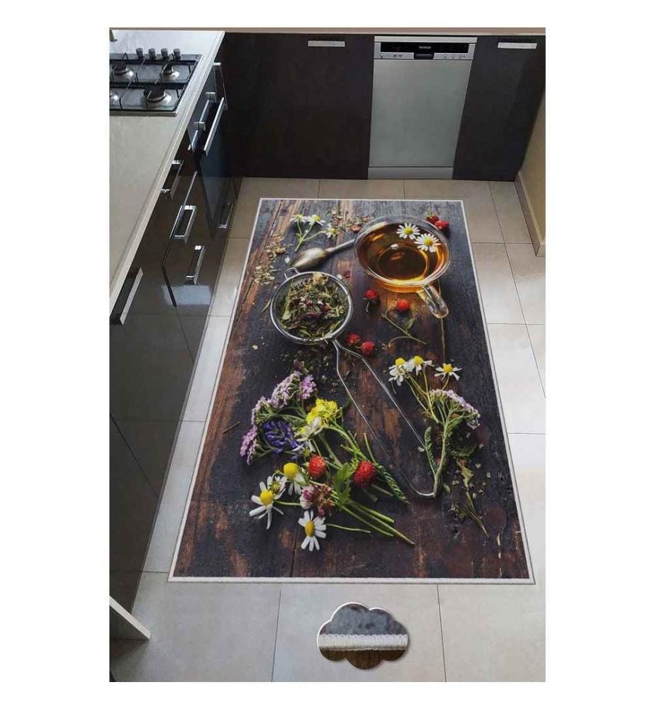 Tapis de salle, Multicolore, 100% Polyester, 80 x 200 cm