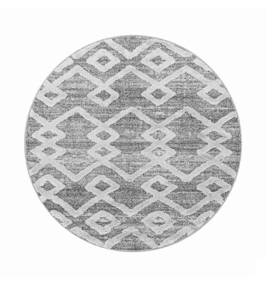Tapis, gris, 100% polypropylène, 160 x 160 cm