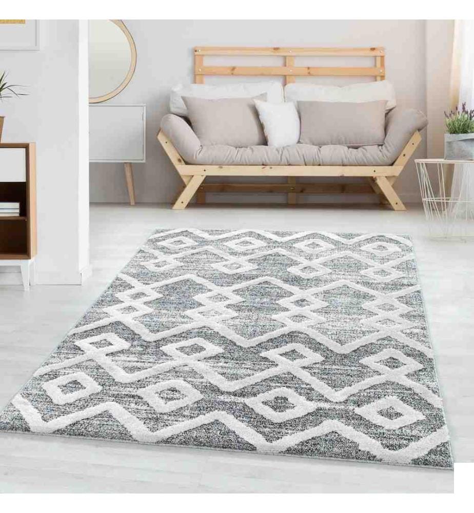 Tapis, gris, 100% polypropylène, 240 x 340 cm