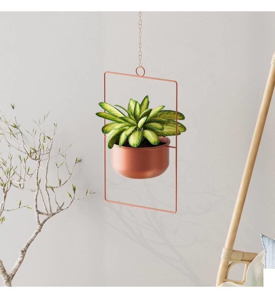 Pot décoratif, cuivre, 100% métal