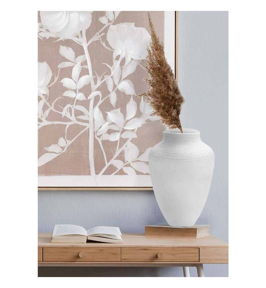 Vase, blanc, 100% céramique
