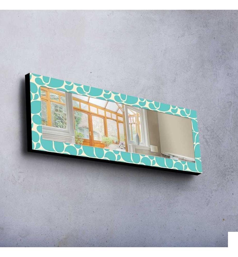 Miroir décoratif, Multicolore, Miroir, Réel, , Cadre en bois de pin