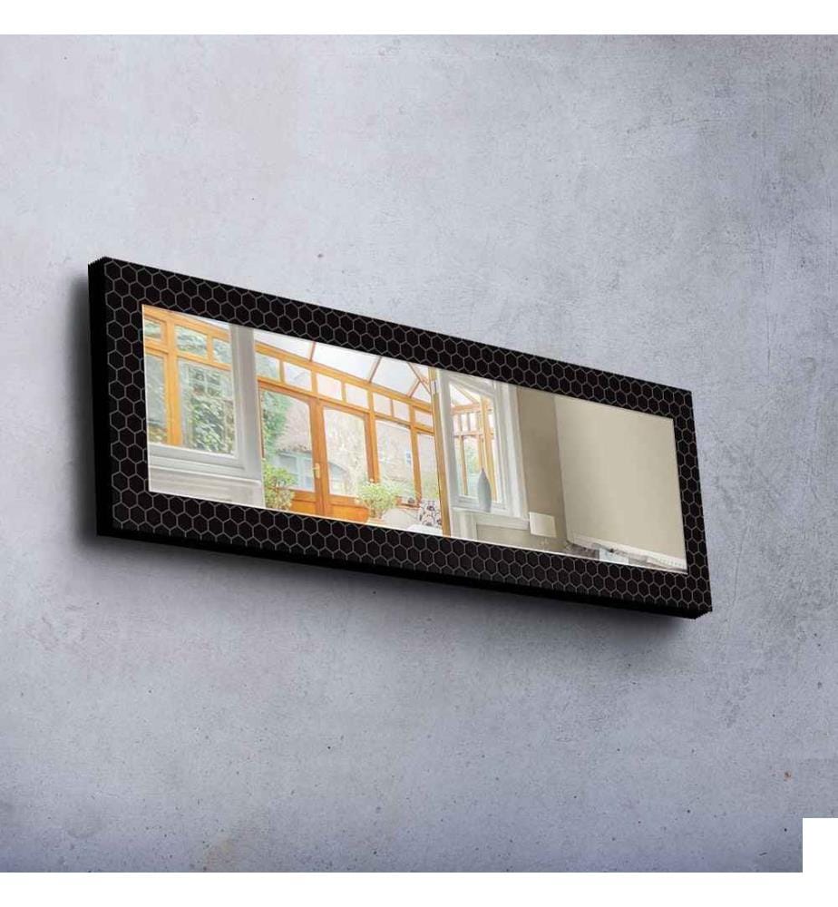 Miroir décoratif, Multicolore, Miroir, Réel, , Cadre en bois de pin