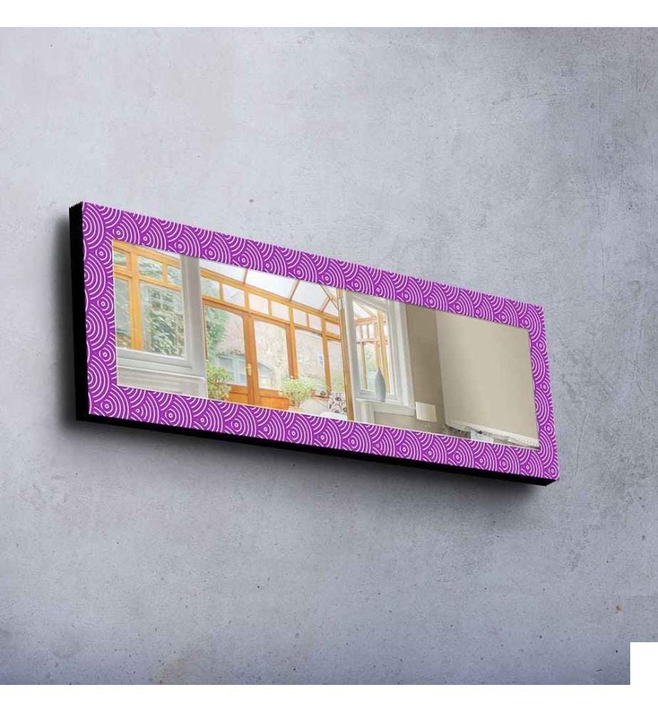 Miroir décoratif, Multicolore, Miroir, Réel, , Cadre en bois de pin
