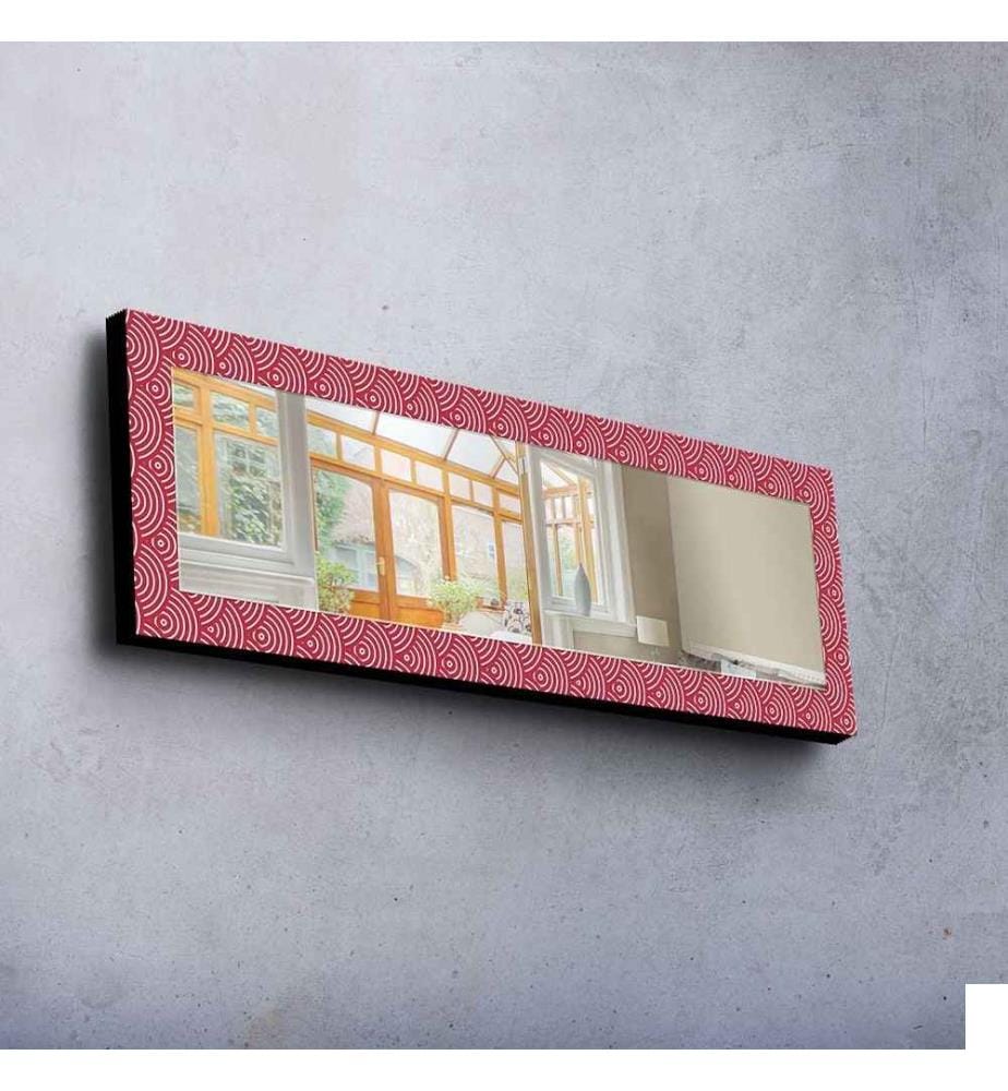 Miroir décoratif, Multicolore, Miroir, Réel, , Cadre en bois de pin