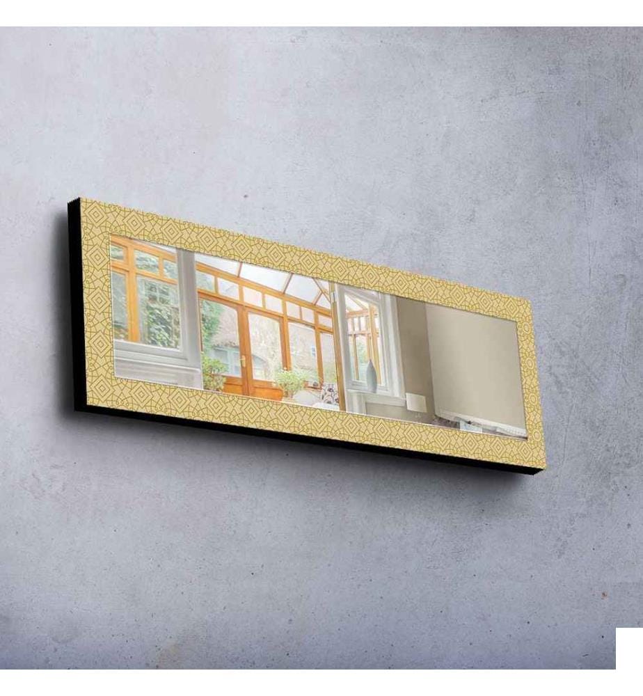 Miroir décoratif, Multicolore, Miroir, Réel, , Cadre en bois de pin
