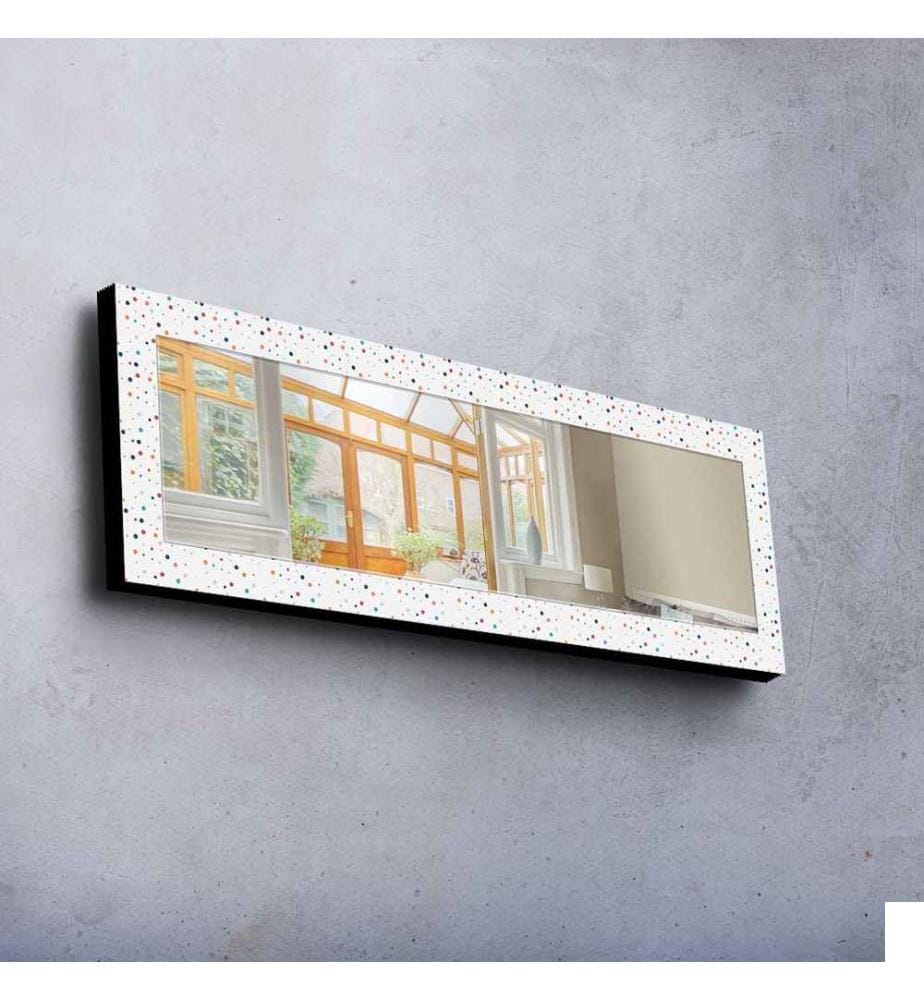 Miroir décoratif, Multicolore, Miroir, Réel, , Cadre en bois de pin
