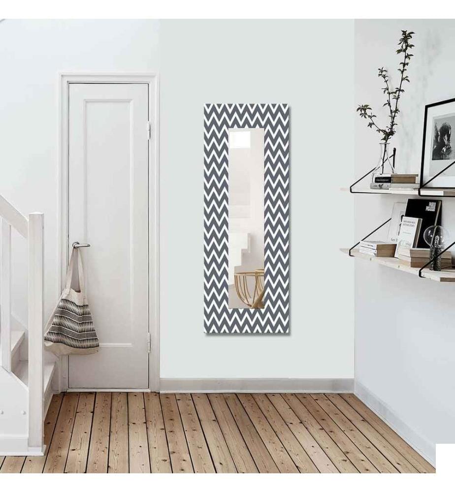 Miroir décoratif, multicolore, toile sur MDF