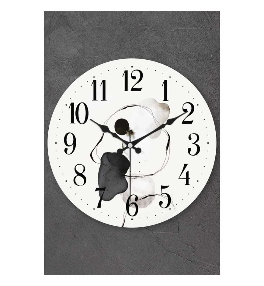 Horloge murale décorative, multicolore, 100% verre