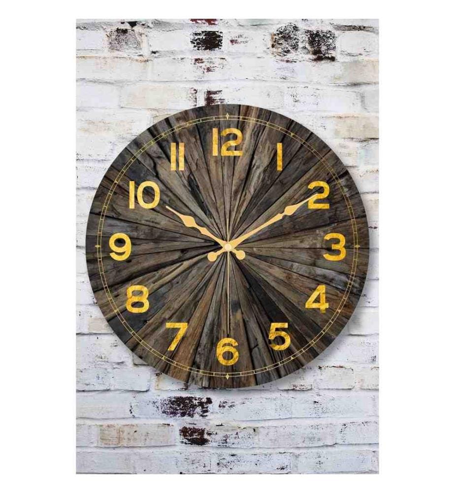 Horloge murale décorative, multicolore, 100% verre