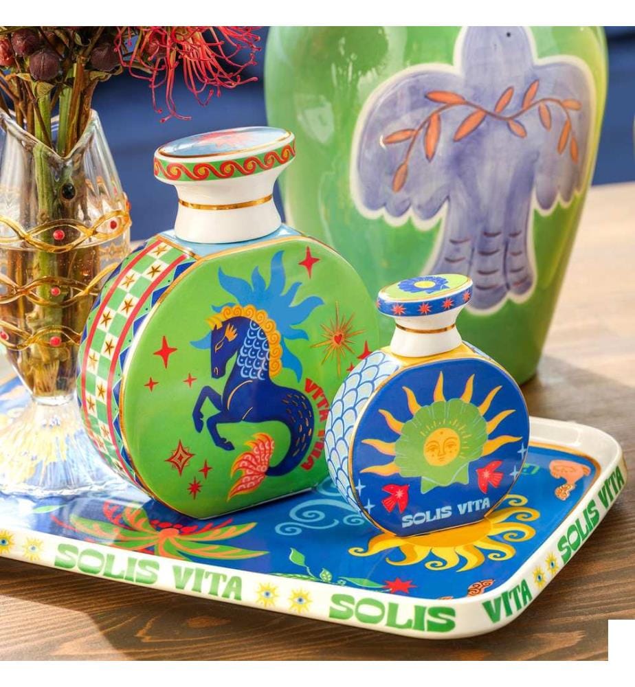 Plateau, Multicolore, 100% PORCELAINE