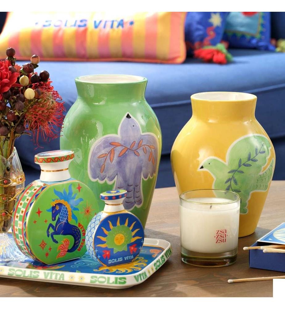 Vase, Jaune, 100% CERAMIQUE