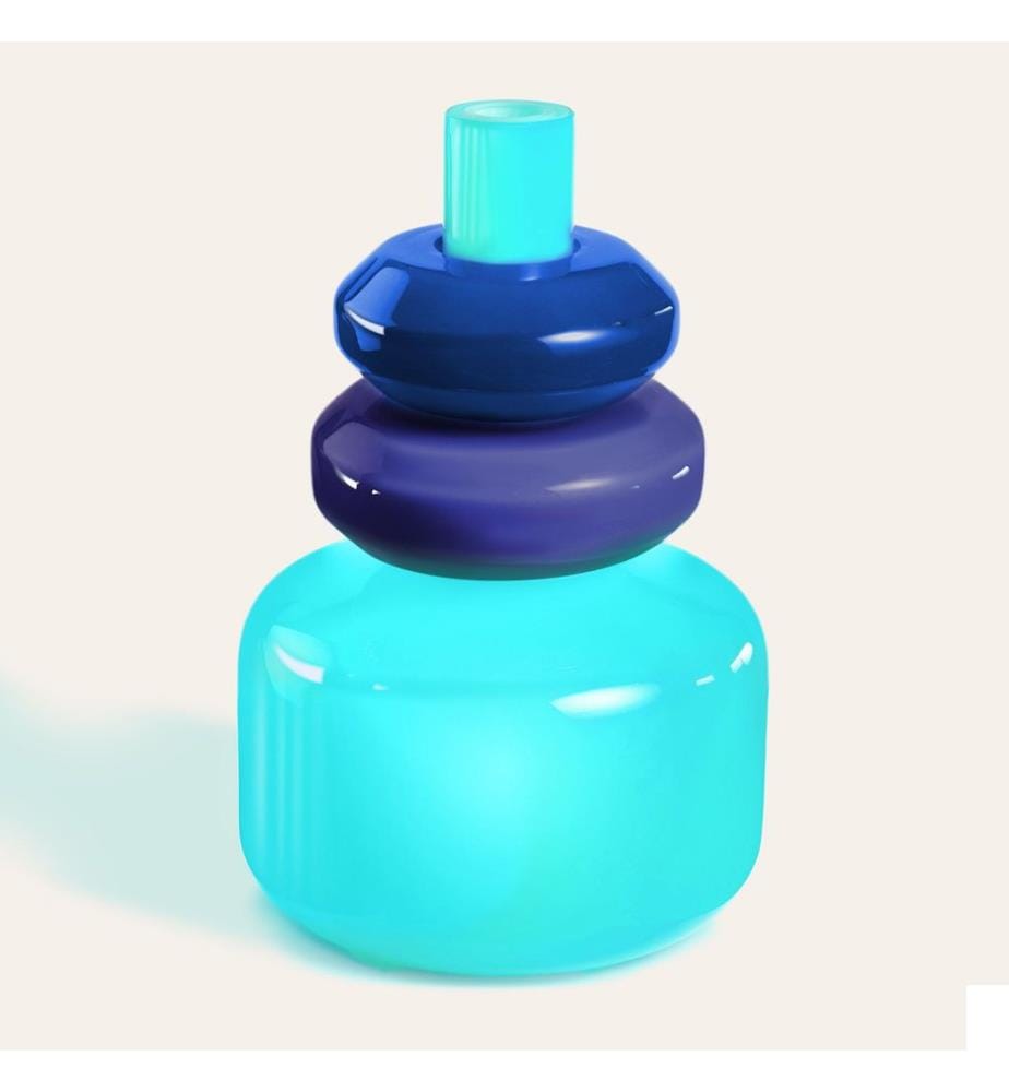 Vase, Multicolore, 100% VERRE