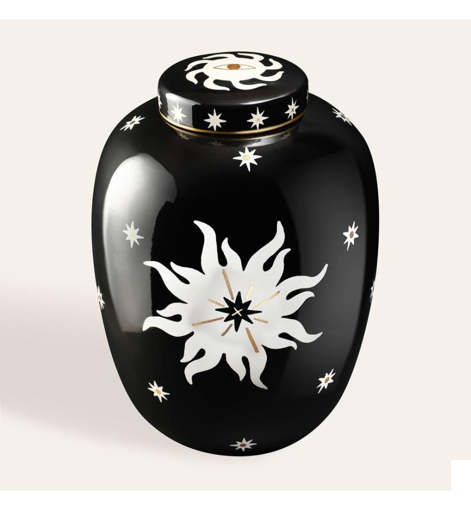 Vase, Noir, 100% PORCELAINE