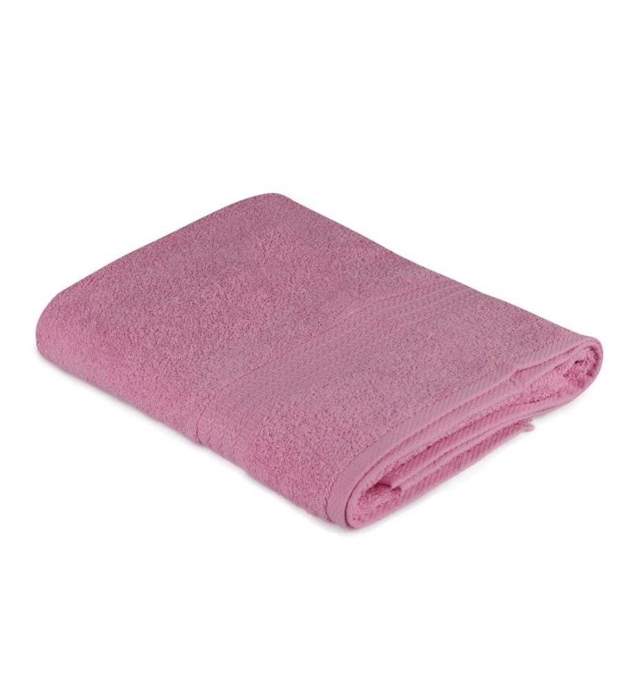 Serviette de bain, rose, coton, 500 gr-m²,
