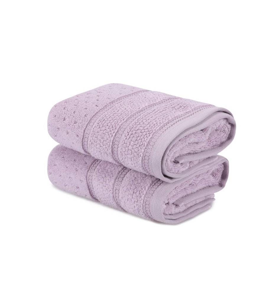 Set d'essuie-mains, 2 pièces, Lilas, Microcotton, 500 gr-m²,