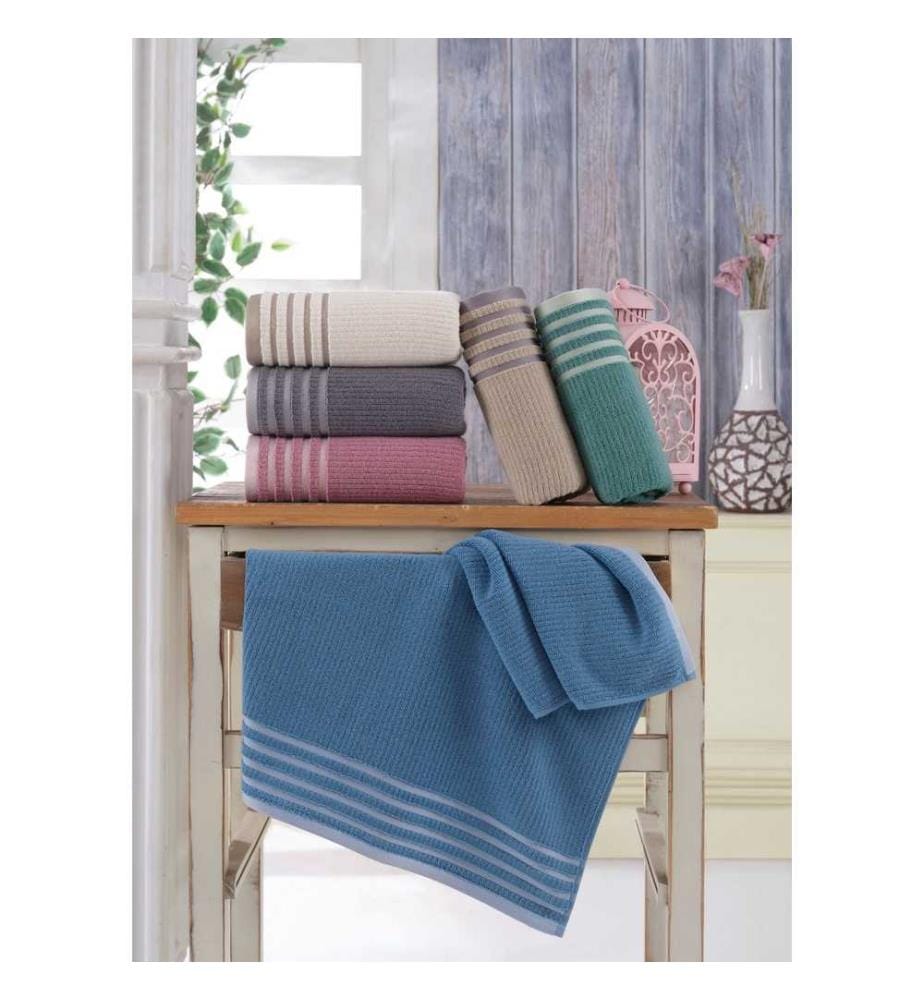 Set de serviettes, 6 pièces, multicolore, 100% microcoton