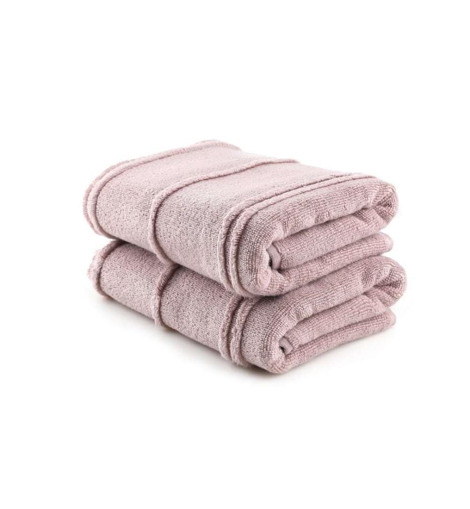 Set de serviettes, 2 pièces, Lilas, 100% microcoton