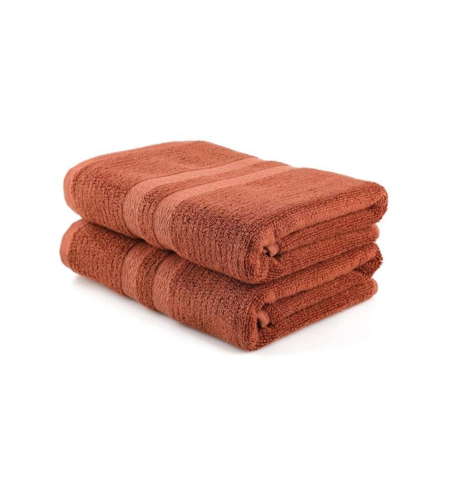 Ensemble de serviettes de bain, 2 pièces, Dark Brown, 60% Bambou 40% Coton