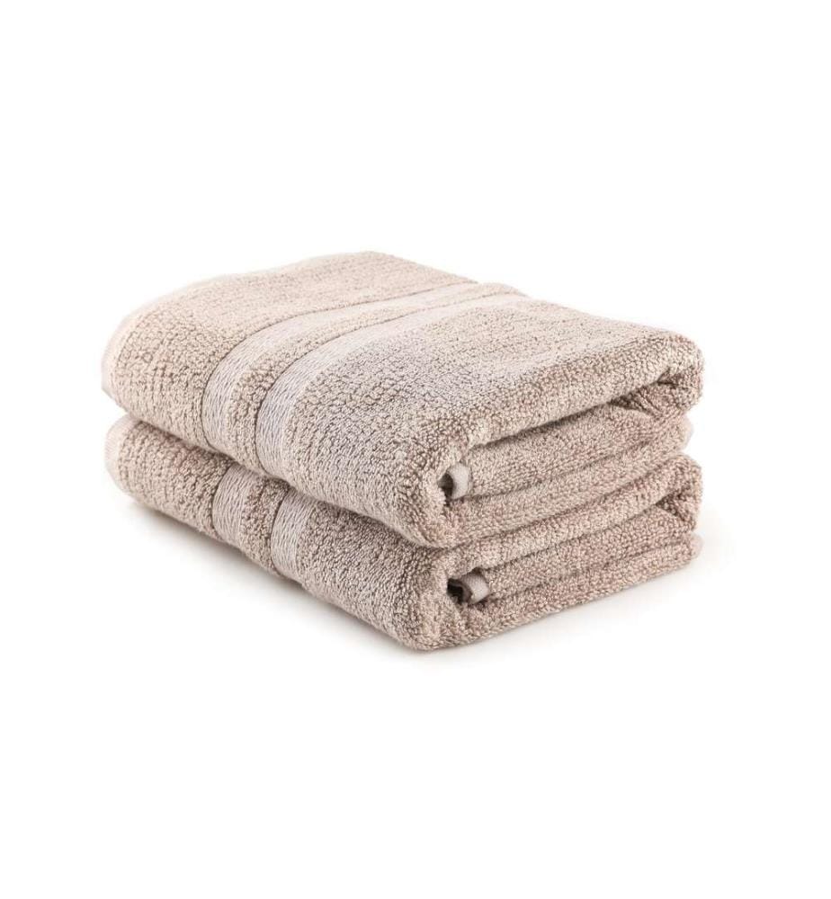 Set de serviettes, 2 pièces, Light Brown, 60% Bambou 40% Coton