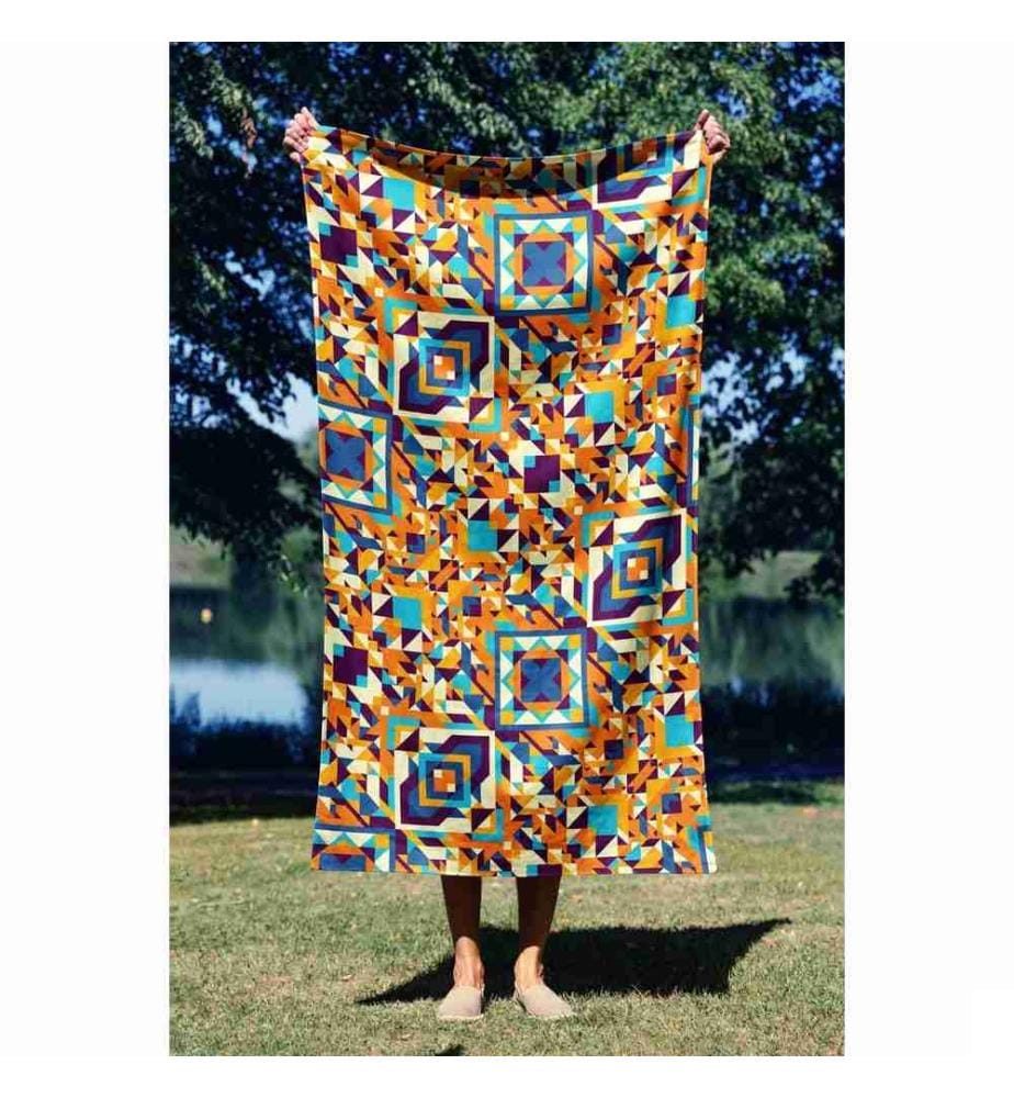 Serviette de plage, Multicolore, 70% Polyester - 30% Polyamide, Microfilament Fabric