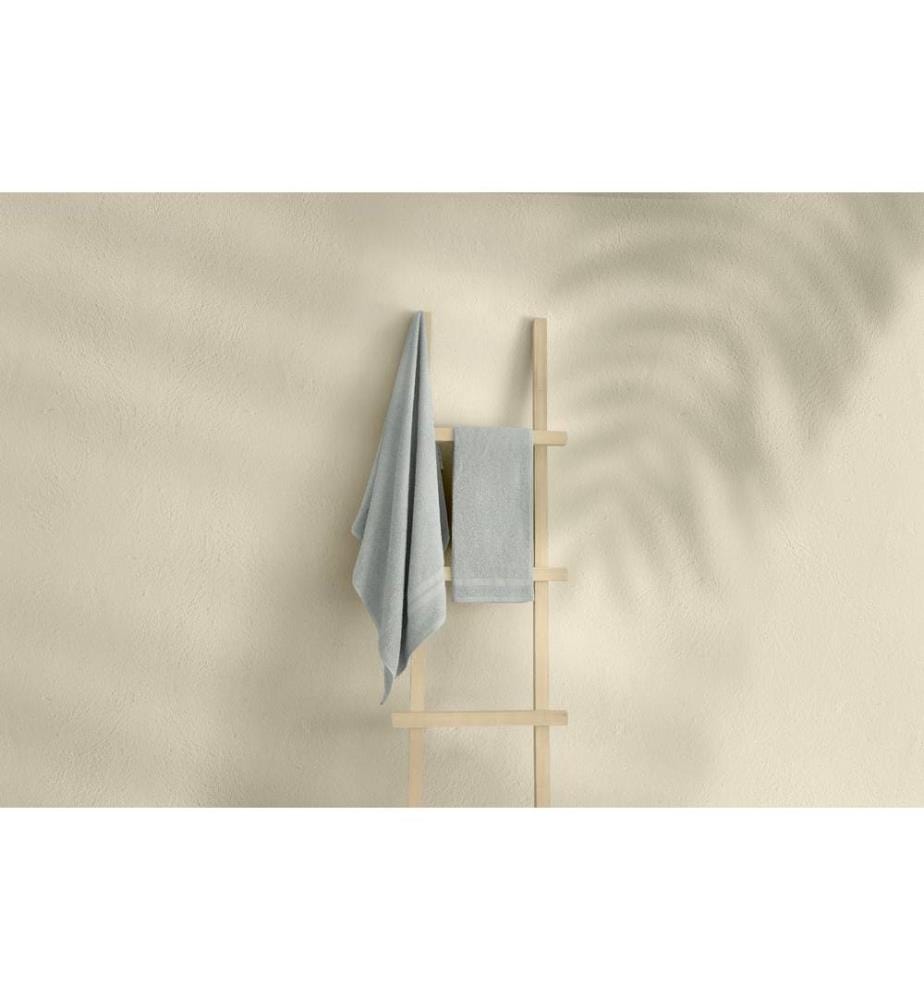 Set de serviettes de bain, 2 pièces, gris, coton, 350 gr-m²,