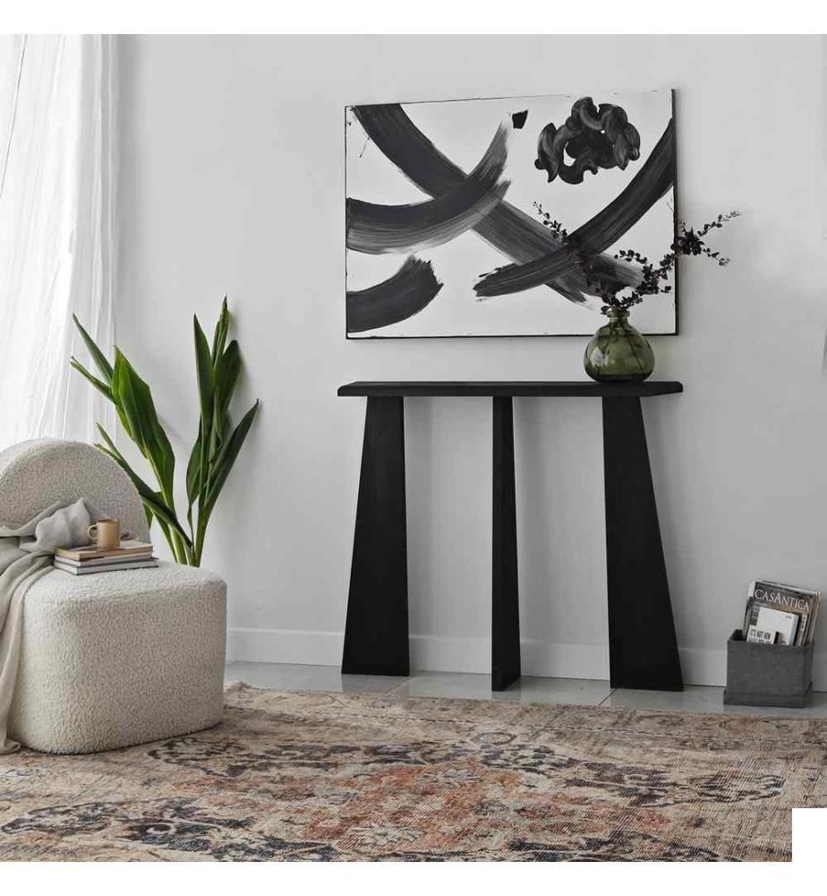 Commode, Anthracite, Bois massif